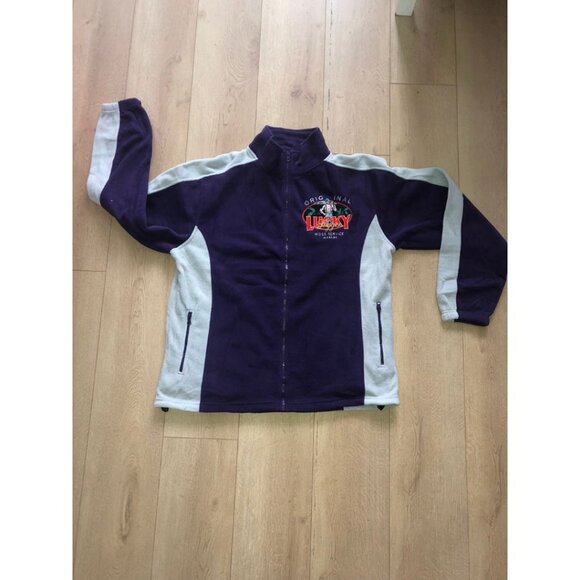 NWOT - DC Classic Purple and Grey Lucky Logger Fleece Zipper Jacket - XL - Picture 3 of 16